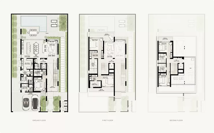 6 Bedrooms, Type: Villa, Floors:3, Total Area: 6,872 ft² / 639 m²