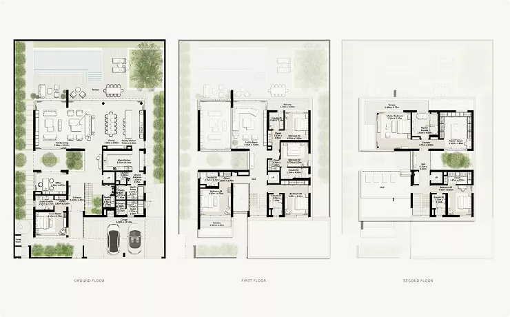 7 Bedrooms, Type : Villa, Floors: 3, Total Area: 8,705 ft² / 809 m²