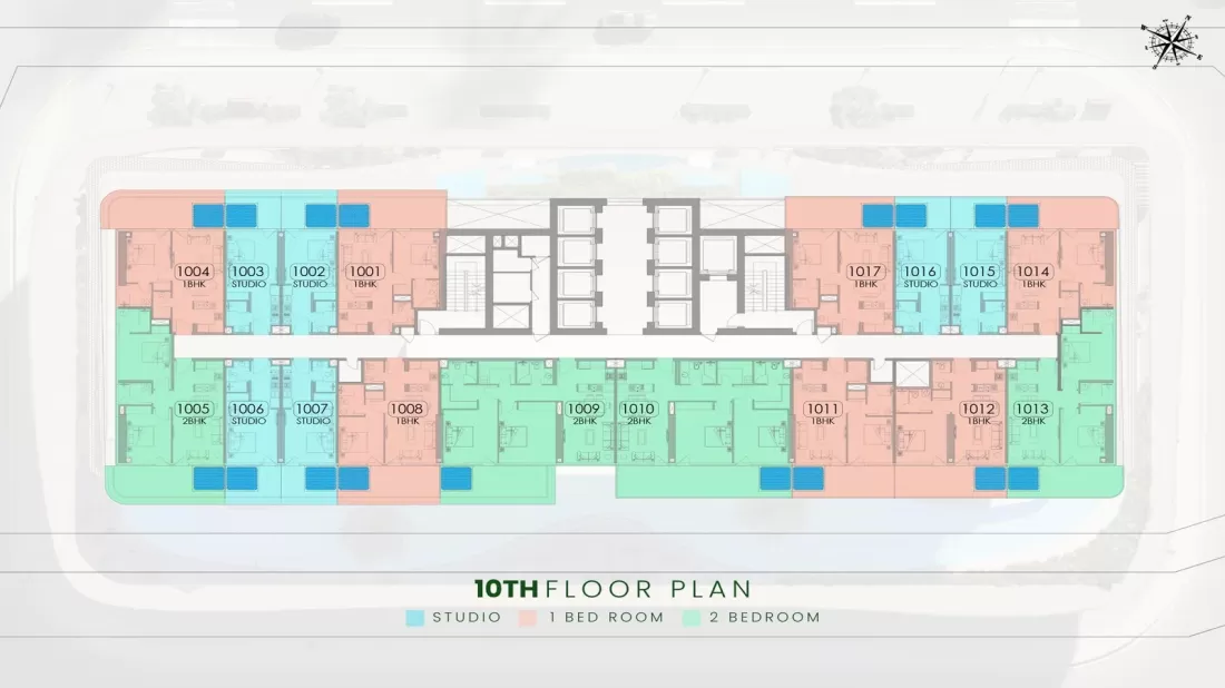 TYPICAL 10TH FLOOR PLAN