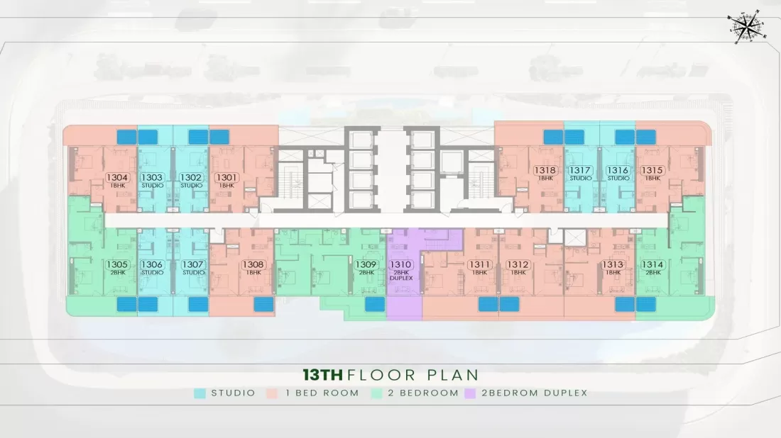 TYPICAL 13TH FLOOR PLAN