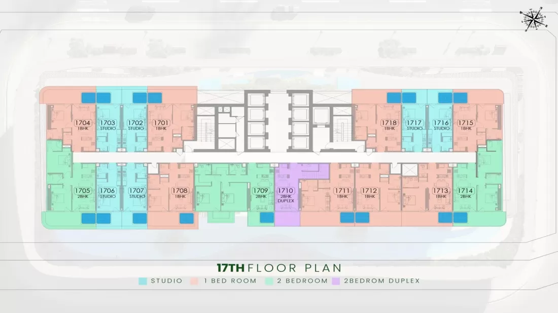 TYPICAL 17TH FLOOR PLAN