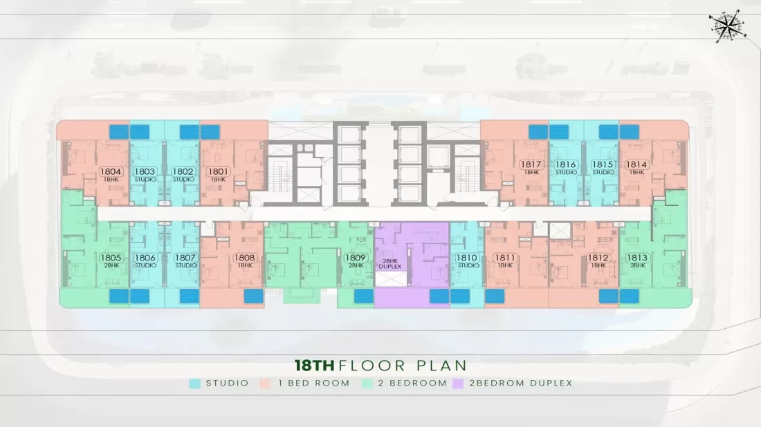 TYPICAL 18TH FLOOR PLAN