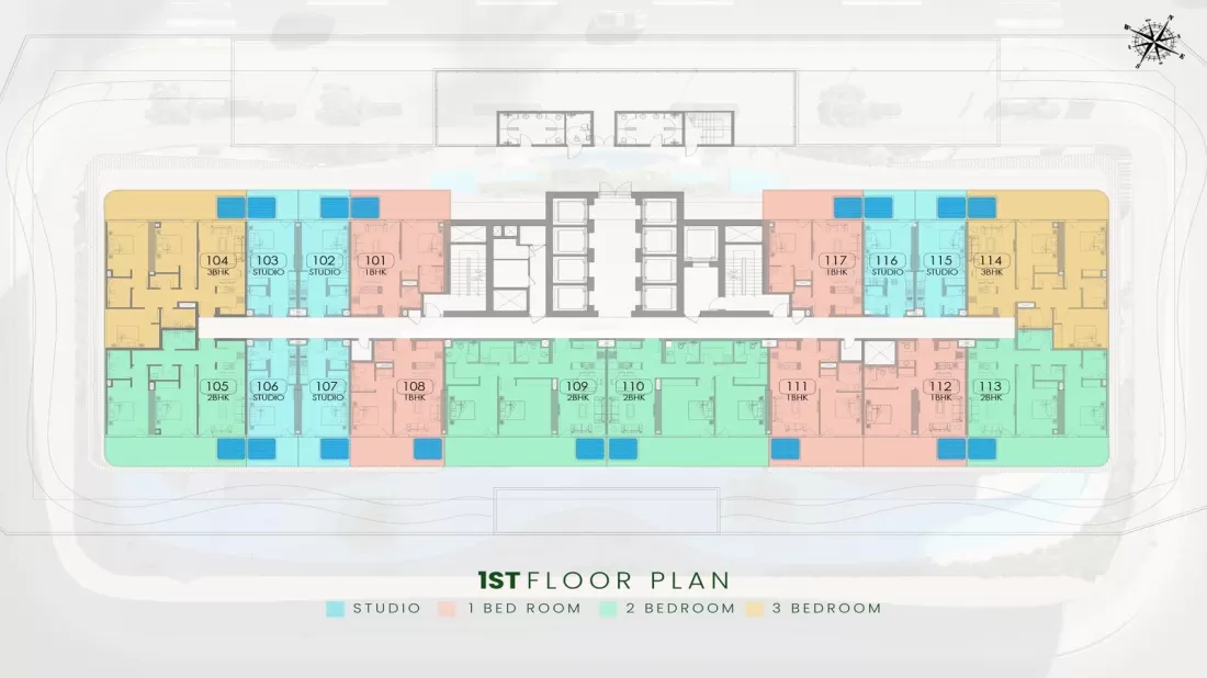 TYPICAL 1ST FLOOR PLAN