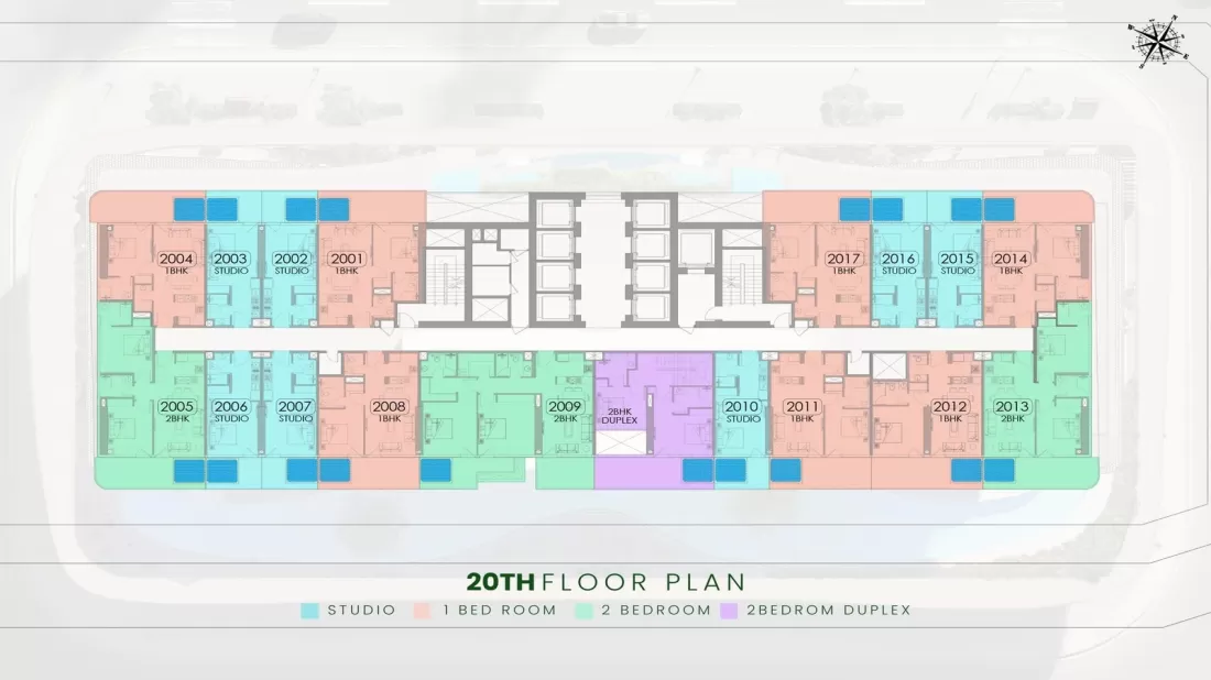TYPICAL 20TH FLOOR PLAN