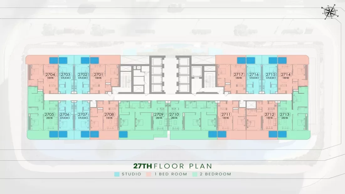 TYPICAL 27TH FLOOR PLAN
