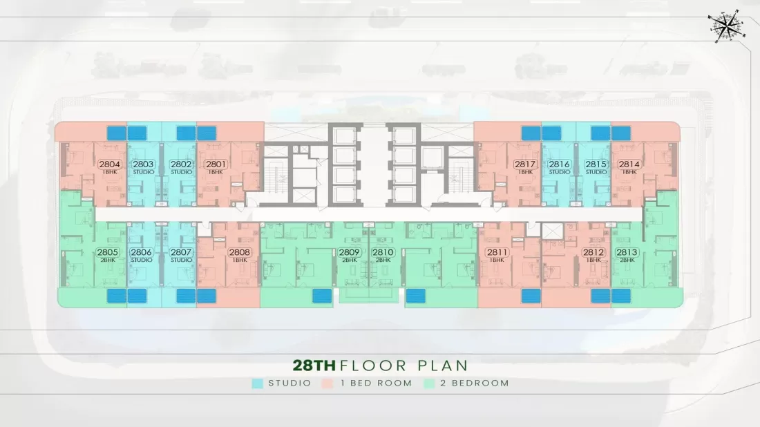 TYPICAL 28TH FLOOR PLAN