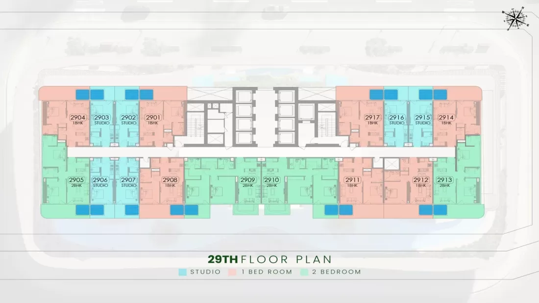 TYPICAL 29TH FLOOR PLAN