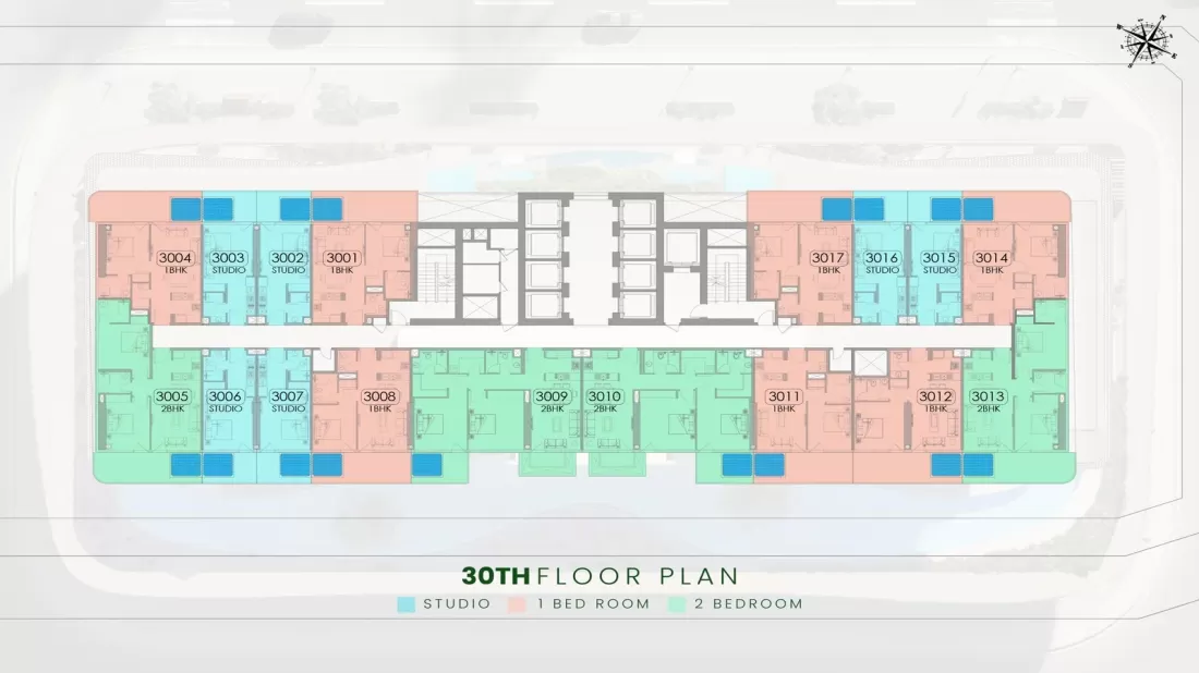 TYPICAL 30TH FLOOR PLAN