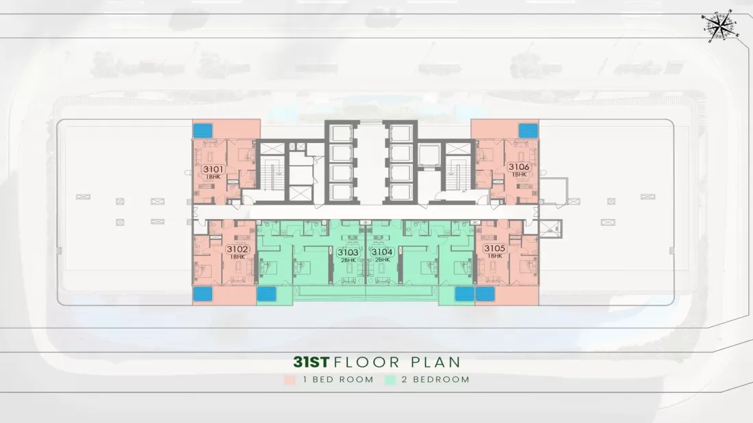 TYPICAL 31ST FLOOR PLAN