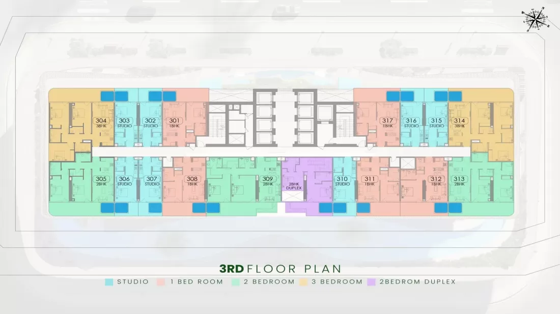 TYPICAL 3RD FLOOR PLAN