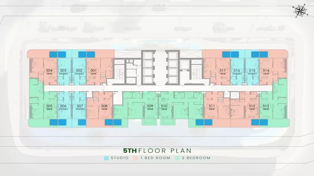 TYPICAL 5TH FLOOR PLAN
