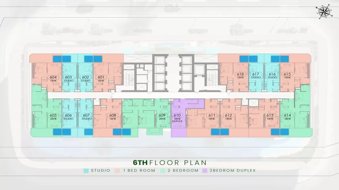 TYPICAL 6TH FLOOR PLAN