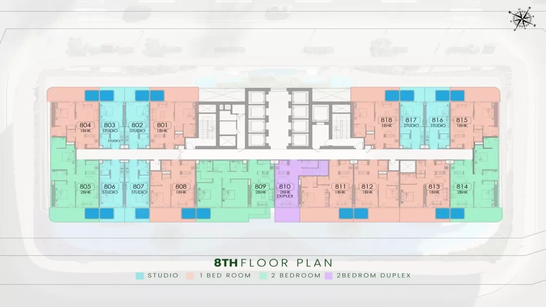 TYPICAL 8TH FLOOR PLAN