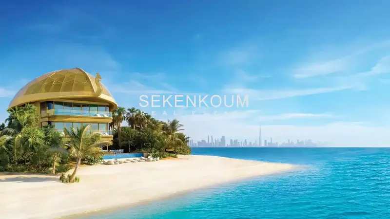 Роскошная пляжная вилла на мировых островах, Дубай