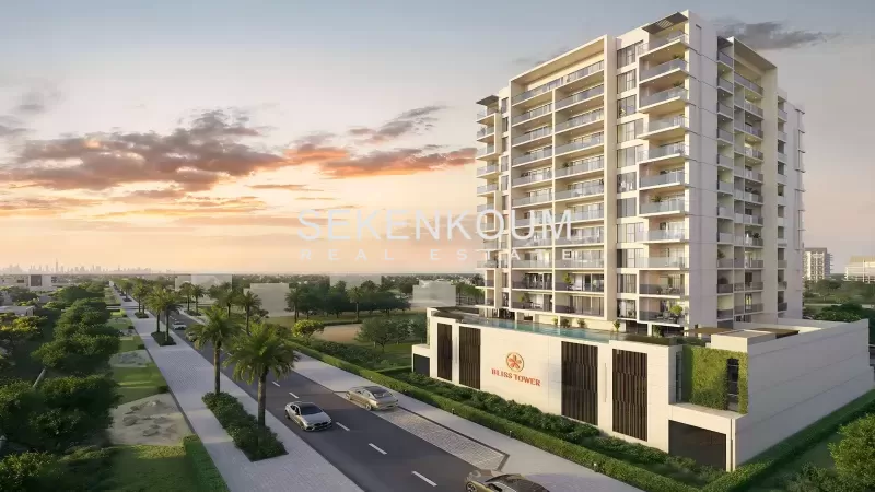 Dubai Land Residence'ta tamamen mobilyalı 1 ve 2 yatak odalı daireler