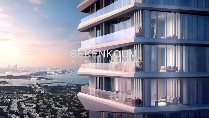 Modern premium discreet new residential tower in dubai