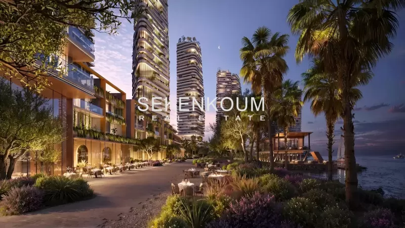 Dubai Maritime City'de bir ila üç yatak odalı daireler